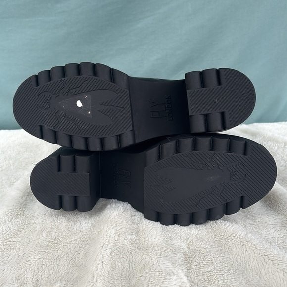 NWOT Fly London Black Mid Calf Boots EU 42 - Picture 8 of 11